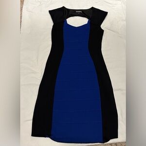 Express | Bodycon Dress Black and Deep Blue Size 0